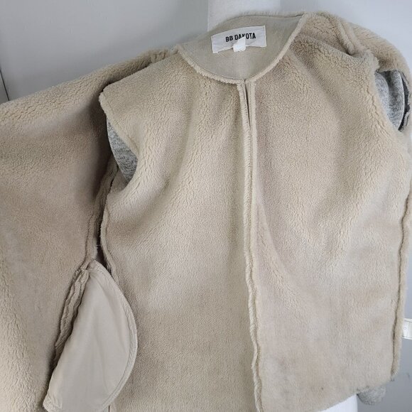 BB Dakota Glenna Faux Suede Sherpa Jacket - Picture 13 of 14